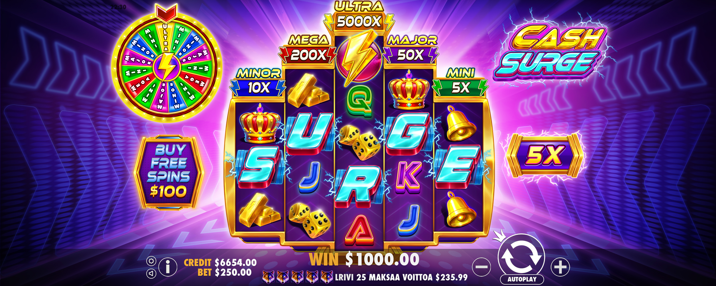 Cash Surge - screenshot with slot description 2